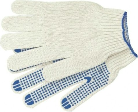 Перчатки трикотажные СИБРТЕХ "Точка" пвх-покрытие 7 класс [67703]