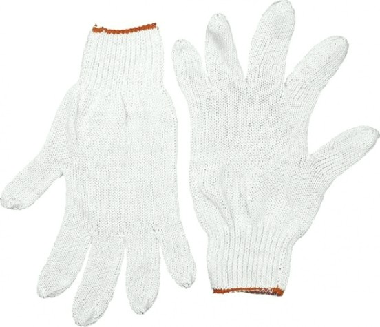 Перчатки трикотажные STAYER STANDARD L-XL рабочие для тяжелых работ без покрытия, х/б [11402-XL]