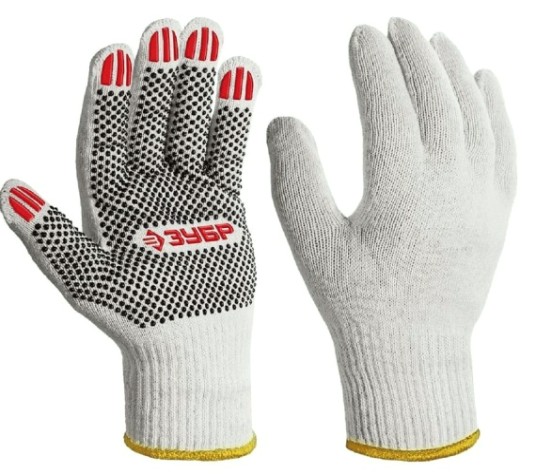 Перчатки ЗУБР 11440-L10 х/б с пвх покрытием Оптима, L, 10 пар Перчатки ЗУБР 11440-L10 х/б с пвх покрытием Оптима, L, 10 пар