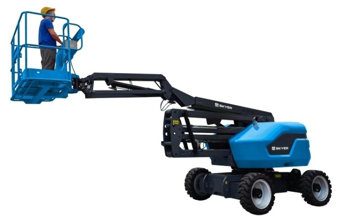 Передвижной телескопический подъемник SKYER DKP1725 самоходный коленчатый дизельный