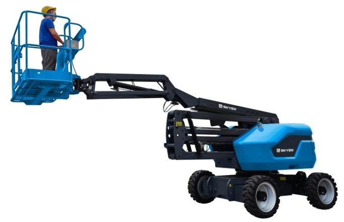 Передвижной телескопический подъемник SKYER DKP2723 самоходный коленчатый дизельный