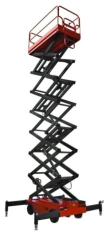 Передвижной телескопический подъемник SKYER SPF0905 самоходный, ножничный, ведомый