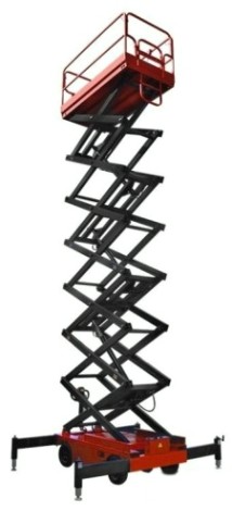 Передвижной телескопический подъемник SKYER SPF1105 самоходный, ножничный, ведомый