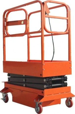 Передвижной телескопический подъемник TOR GTJY ножничный 240 кг 3 м (автономный) [1009041]