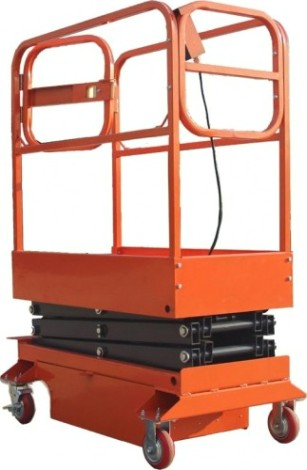 Передвижной телескопический подъемник TOR GTJY ножничный 500 кг 6 м (от сети) [1009044]