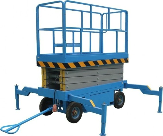 Передвижной телескопический подъемник TOR SJY-1,5-12AC ножничный 1500 кг 12 м (от сети) [1019930]