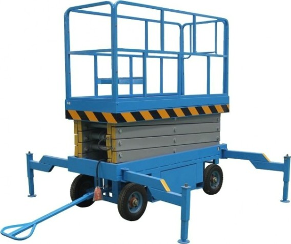 Передвижной телескопический подъемник TOR SJY-2,0-14AC ножничный 2000 кг 14 м (от сети) [1019936]