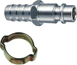 Переходник Abac для шланга рапид папа-елочка 6х11 мм (с обжим.кольцом) [766586 (8973005823)]