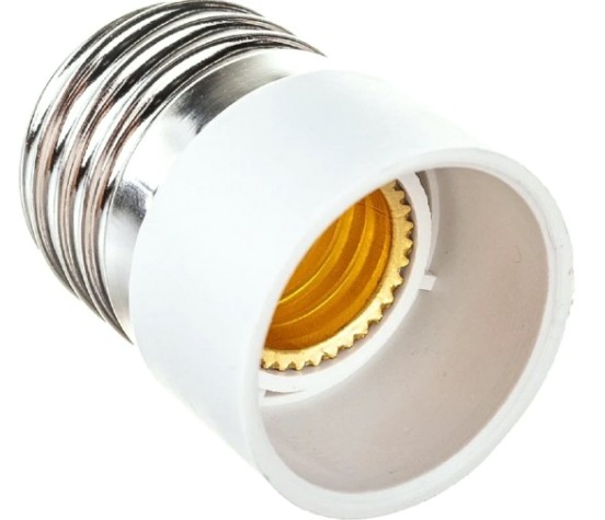 Переходник цокольный REXANT 11-8813 Е27-Е27 белый