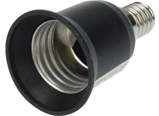 Переходник цокольный REXANT 11-8871 Е14-Е27 черный