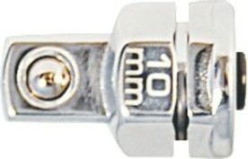 Переходник для трещоточных ключей KING TONY 373202R с 10 мм для головок 1/4" Переходник для трещоточных ключей KING TONY 373202R с 10 мм для головок 1/4"