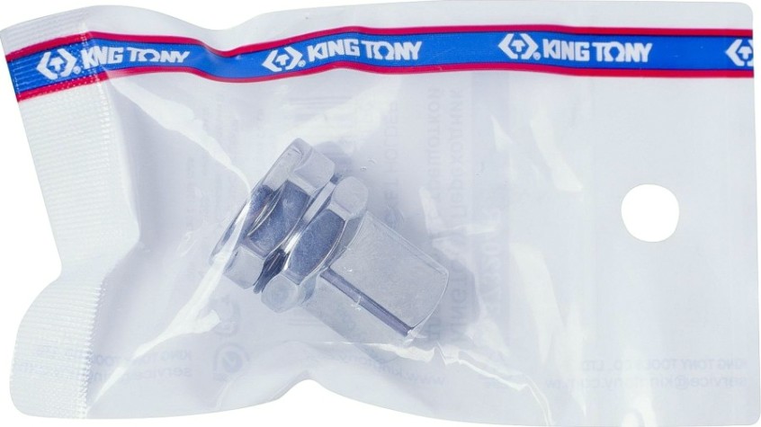 Переходник для трещоточных ключей KING TONY 373204R с 19 мм для головок 1/2" Переходник для трещоточных ключей KING TONY 373204R с 19 мм для головок 1/2"