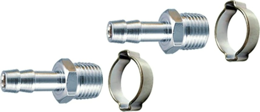 Переходник FUBAG 180430B 1/4"M на елочку 6мм с обжимным кольцом 2шт [180430 B]