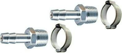 Переходник FUBAG 180431B 1/4"M на елочку 8мм с обжимным кольцом 2шт [180431 В]