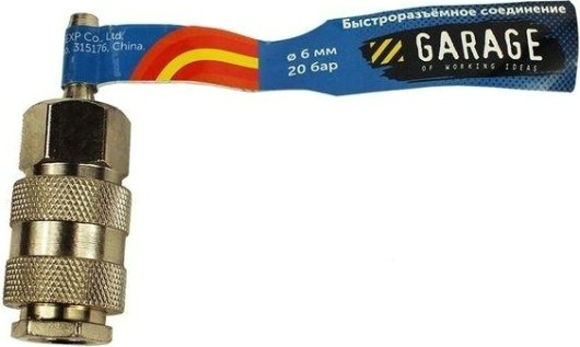 Переходник Garage E02-2SH1 (брс) uni рапид мама-елочка 6,35мм (блистер) [УТ-00000382]