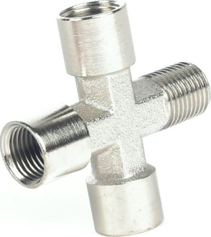 Переходник PATRIOT 1259/2 (крест 1/4"MFFF) [830900015]