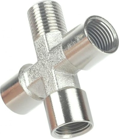 Переходник PATRIOT 1259/2 (крест 1/4"MFFF) [830900015]