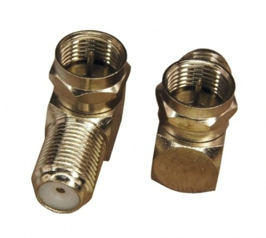 Переходник REXANT 05-4203 (уп 100 шт) шт F-шт F угловой (03-066) [05-4203]