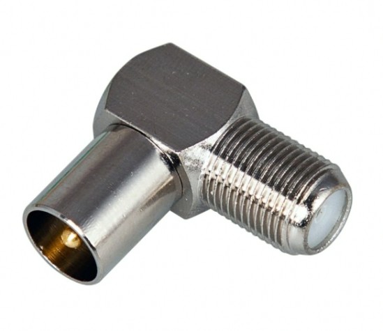 Переходник REXANT 05-4311 (уп. 50 штук) гн F-шт TV угловой (03-153) [05-4311]