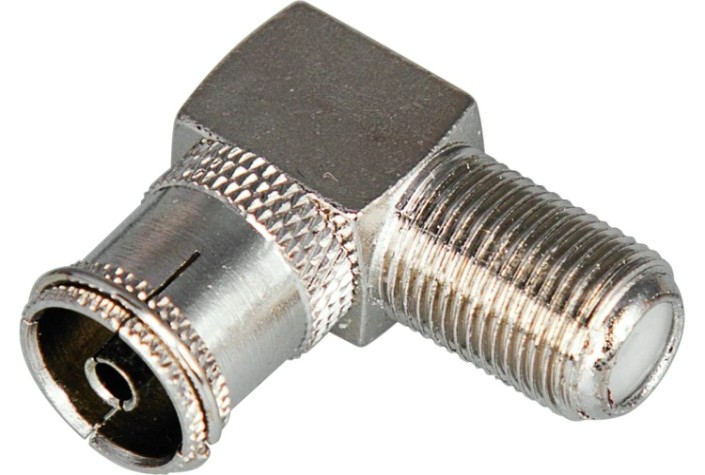 Переходник REXANT 05-4312 (уп. 50 штук) гн F-гн TV угловой (03-152) [05-4312]