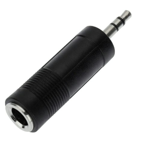 Переходник REXANT 14-0212 (уп. 50 штук) 3,5мм стерео штекер-6,3мм стерео гнездо [14-0212]