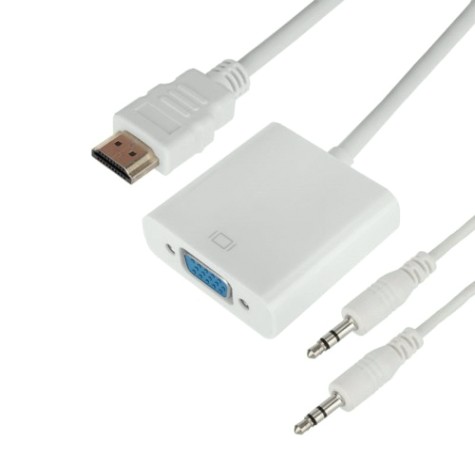 Переходник штекер REXANT 17-6936 HDMI-гнездо VGA, провод + шнур стерео 3,5мм
