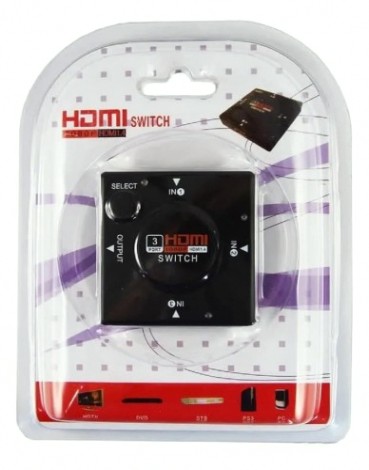 Переключатель гнездо REXANT 17-6912 HDMI на 3 гнезда HDMI, без питания