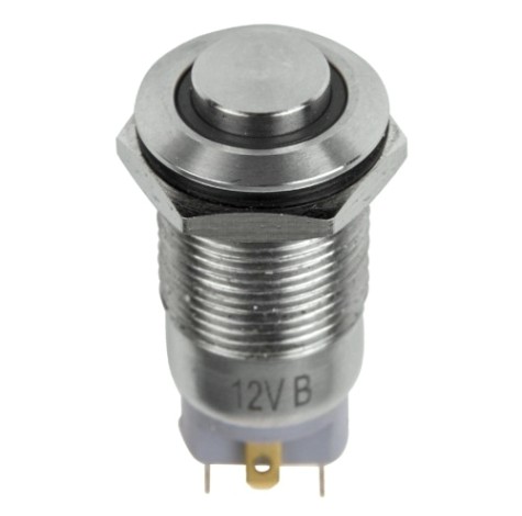 Переключатель REXANT 06-0342-A Кнопка антивандальная Ø12 12В(LED) Б/Фикс (4с) OFF