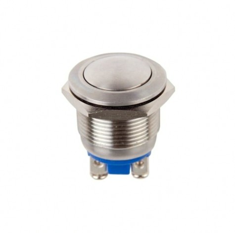 Переключатель REXANT 06-0357-B Кнопка антивандальная Ø19 Б/Фикс (2с винт) OFF-(ON