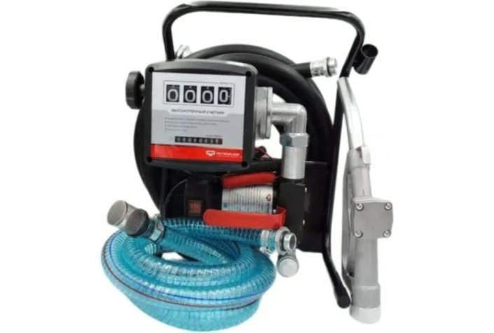 Переносной комплект для перекачки ДТ и керосина Petropump DCTP40ST 24в (мех. счетчик, мех. пист.), 40 л/мин [PP330002]