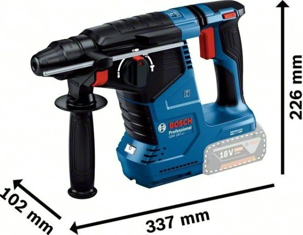 Перфоратор аккумуляторный BOSCH GBH 187-LI без АКБ и ЗУ [0611923020]