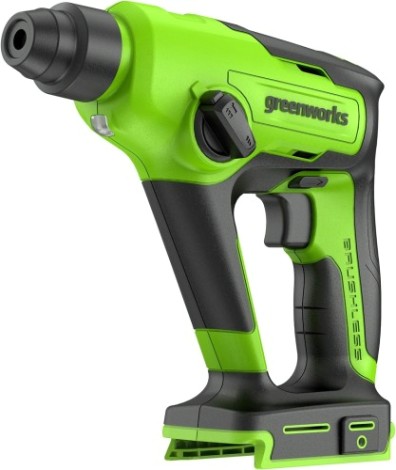 Перфоратор аккумуляторный GREENWORKS GD24SDS1 бесщеточный, без АКБ и ЗУ [3803107]
