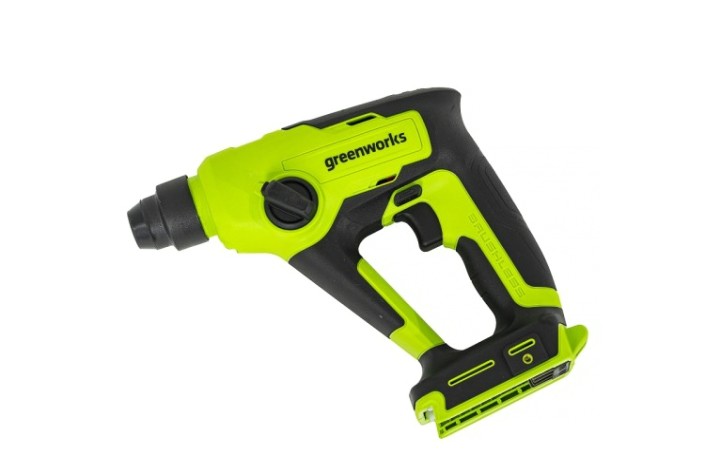 Перфоратор аккумуляторный GREENWORKS GD24SDS1 бесщеточный, без АКБ и ЗУ [3803107]