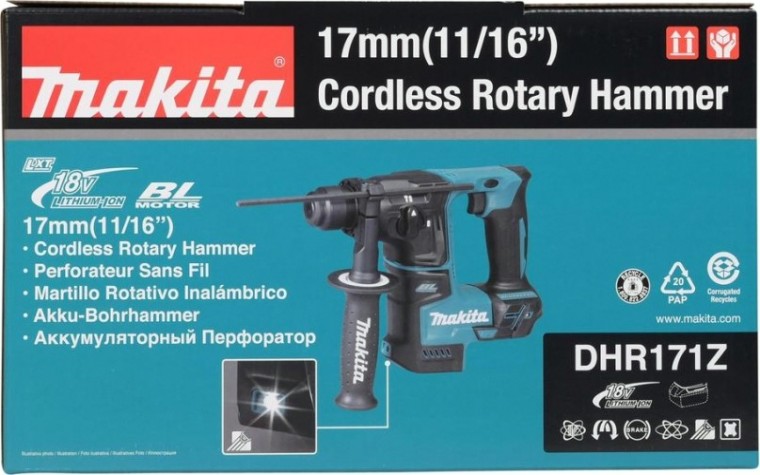 Перфоратор аккумуляторный MAKITA DHR171Z без АКБ и ЗУ