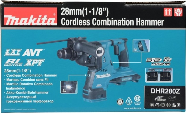 Перфоратор аккумуляторный MAKITA DHR280Z бесщеточный, без АКБ и ЗУ