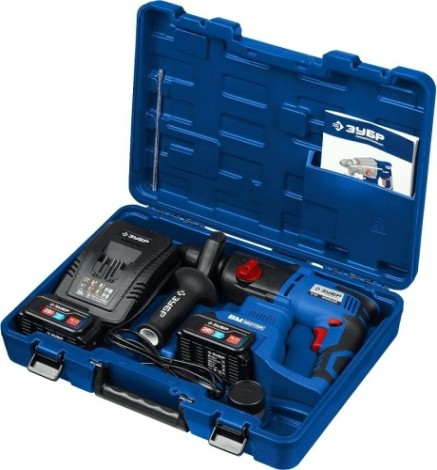 Перфоратор аккумуляторный ЗУБР Профессионал PB-260-42 20v бесщеточный (2 x 4Ач), кейс [PB-260-42]