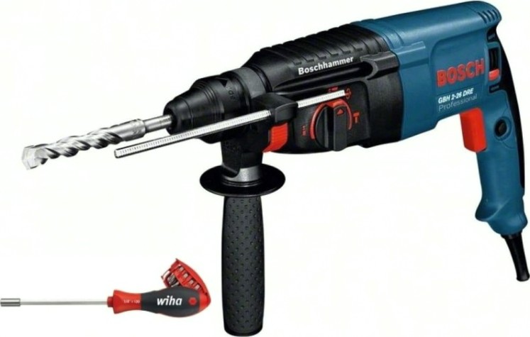 Перфоратор BOSCH GBH 2-26 DRE [0615990K00] отвертка Wiha