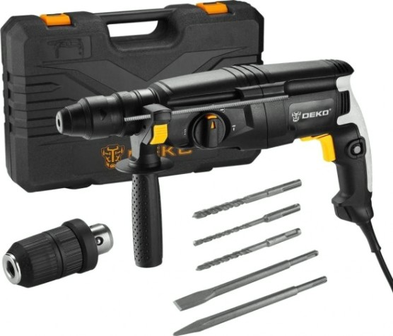 Перфоратор DEKO DKH1100W + дополнительный патрон (063-4159) [063-4159]