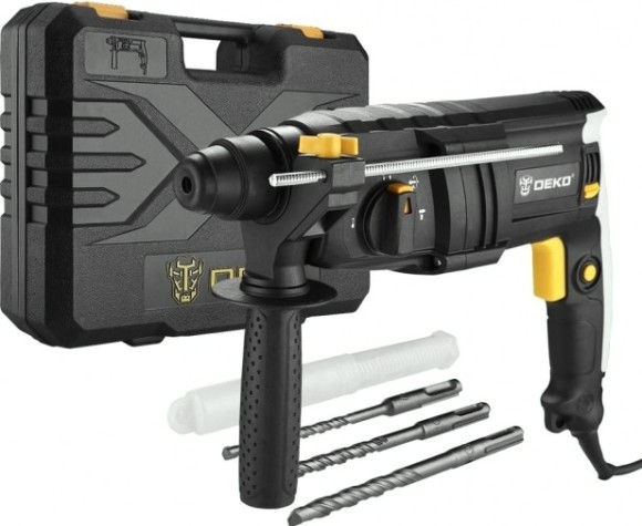 Перфоратор DEKO DKH850W в кейсе с набором буров [063-4116]