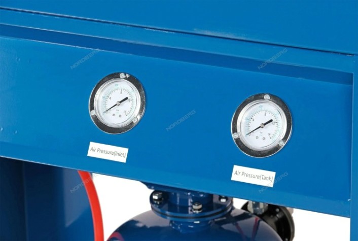 Пескоструйная камера NORDBERG NS10P с напорной системой подачи абразива и циклонной фильтрацией [NS10P]