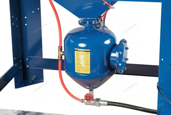 Пескоструйная камера NORDBERG NS9P с напорной системой подачи абразива