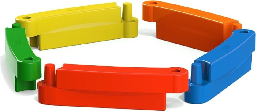 Песочница пластиковая POLIMER GROUP 5 секционная [DP5S]