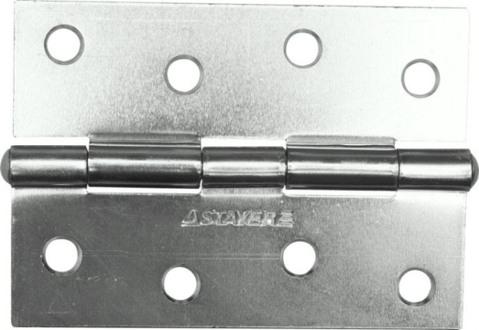 Петля дверная STAYER MASTER универсальная, цвет белый цинк, 100м [37611-100-1]