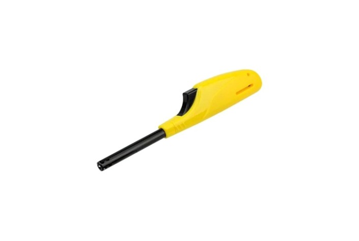 Пьезозажигалка СОКОЛ 61-0970 бытовая, многоразовая, желтая СК-306