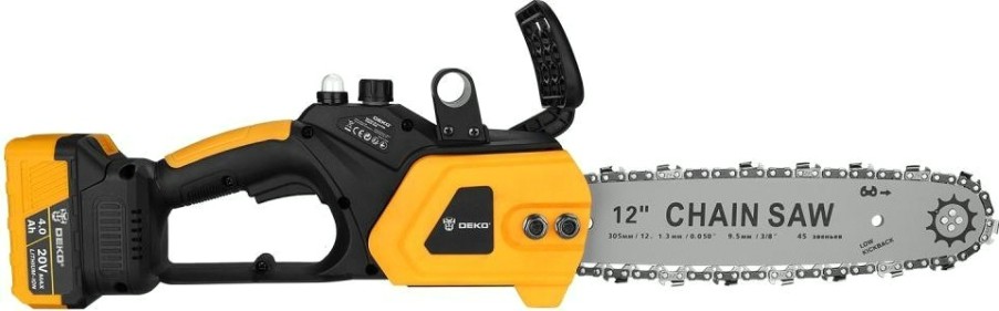 Пила цепная аккумуляторная DEKO DKCHS 20 2x4.0Ah [063-4356]