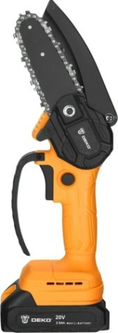 Пила цепная аккумуляторная DEKO DKCHS 20-4 20в, 1x2.0ач [063-4307]