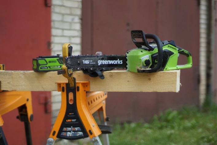 Пила цепная аккумуляторная GREENWORKS GD40CS18 бесщеточная, без АКБ и ЗУ (2005807) [2005807]