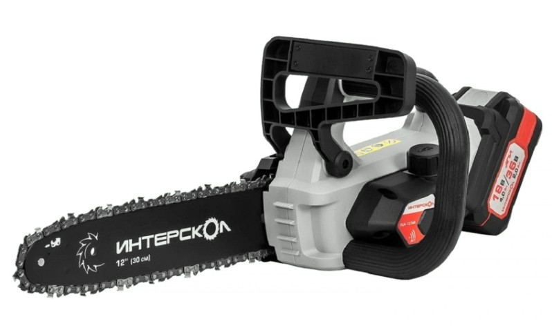 Пила цепная аккумуляторная ИНТЕРСКОЛ ПЦА-12/36В бесщеточная [824.2.2.70]