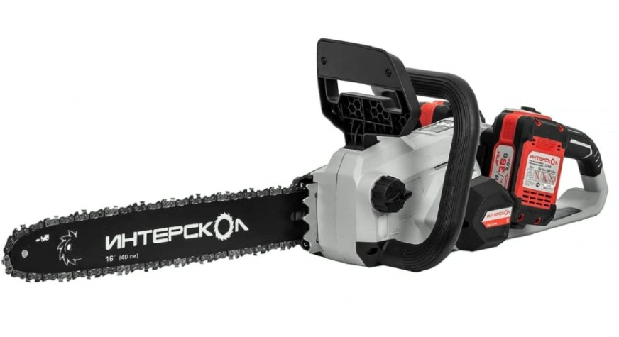 Пила цепная аккумуляторная ИНТЕРСКОЛ ПЦА-16/36В бесщеточная [825.2.2.70]