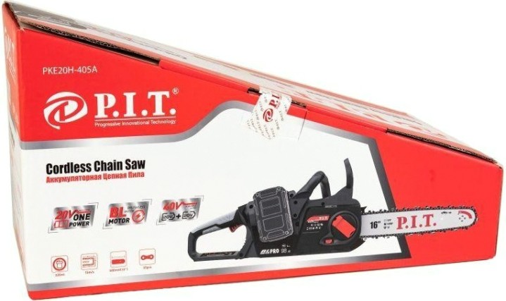 Пила цепная аккумуляторная P.i.t. PKE20H-405A solo